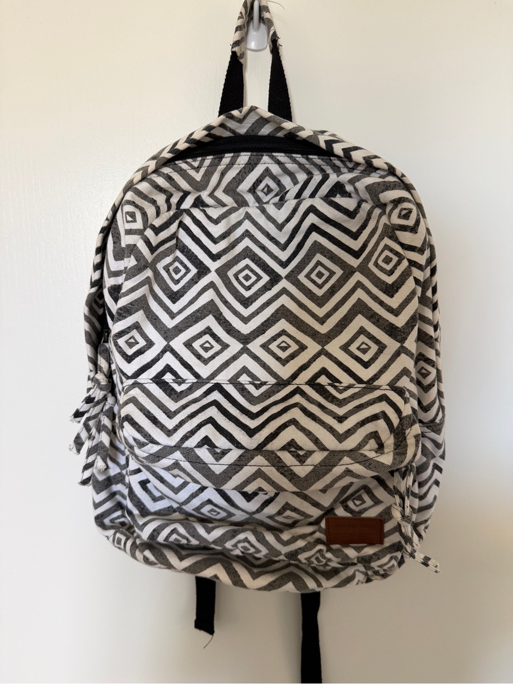 Black and White Rip Curl Backpack